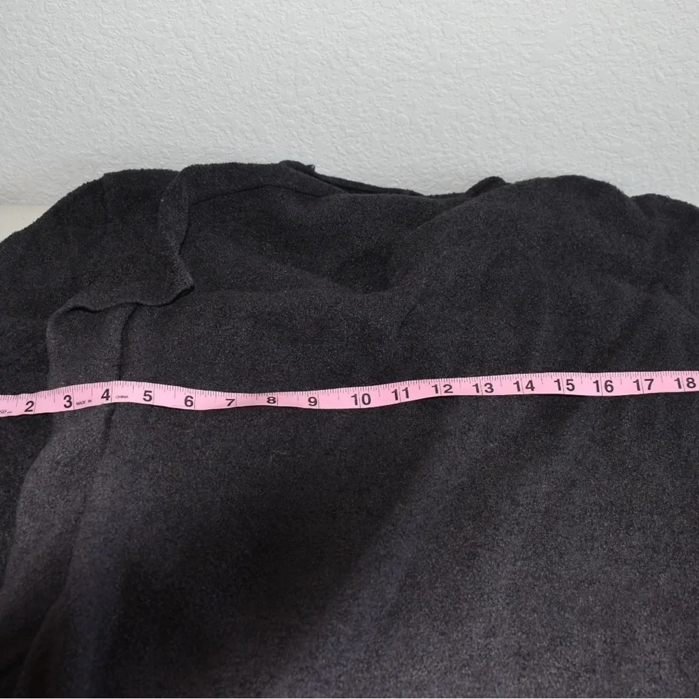 Shimera Cozy Open Front Waterfall Ombre Cardigan Wrap Gray M Medium